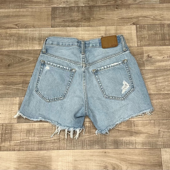 Aeropostale 90’s High Rise Cut-Off Distressed Jean Shorts Size 00 - Picture 8 of 8